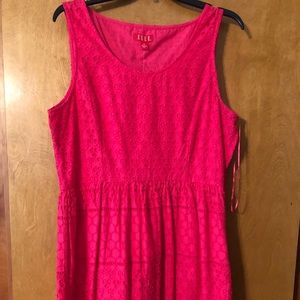 NWT hot pink eyelet dress